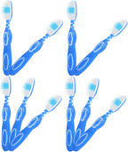 Cabilock 10pcs Portable Short Toothbrushes with Soft Bristles Bulk Pack for Prison Use and Travel Oral Care