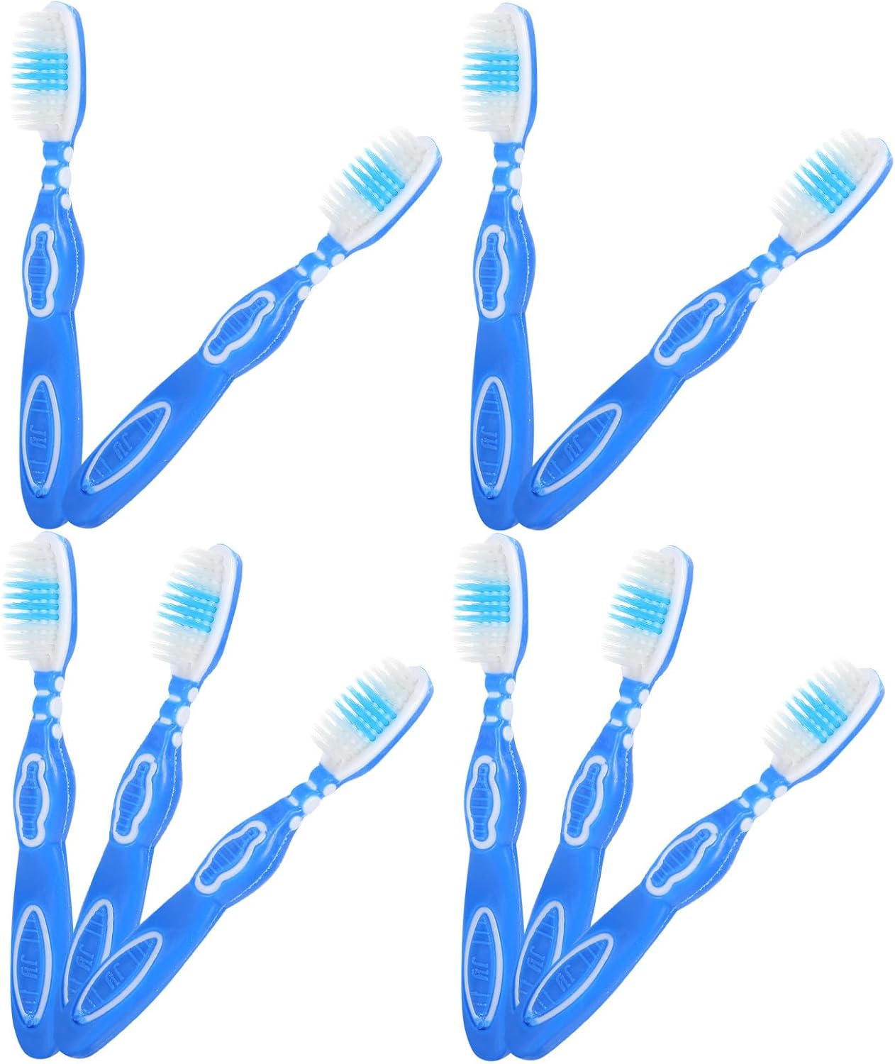 Cabilock 10pcs Portable Short Toothbrushes with Soft Bristles Bulk Pack for Prison Use and Travel Oral Care