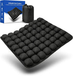 Inflatable Wheelchair Cushion for Pressure Relief - Self-Inflating Seat Pad for Mobility Scooter, Office Chair & Airplane Travel - Portable Cushion for Sciatica & Tailbone Pain Relief (No Pump Needed)