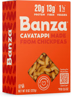 Banza Cavatappi Pasta from Chickpeas - Gluten Free, High Protein, and Lower Carb Protein Cavatappi Chickpea Pasta - 8oz