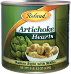 Roland Foods Roman Style Artichoke Hearts with Stalks, Specialty Imported Food, 5 Pound 8.2 Ounce Can, Pack of 1
