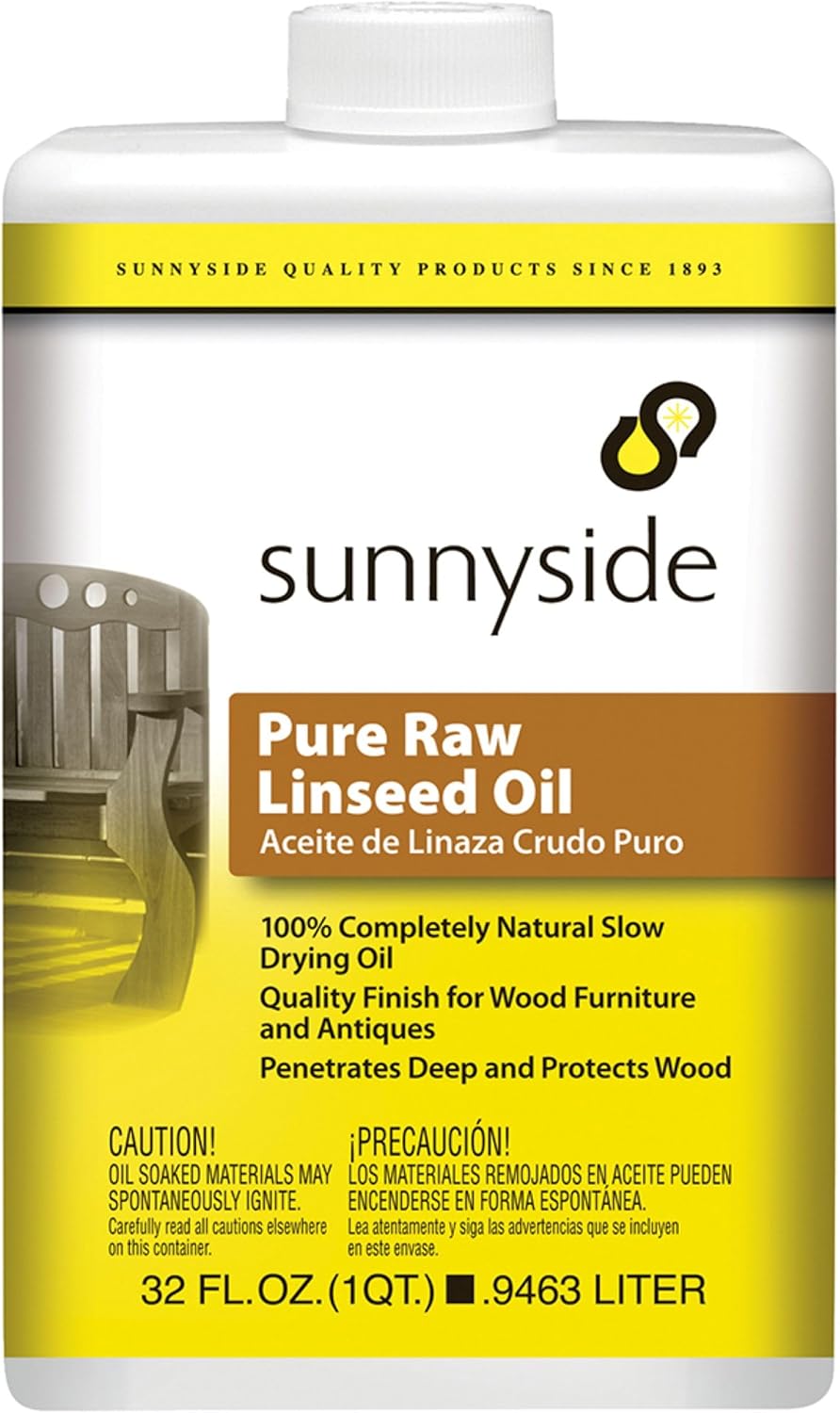 Sunnyside Corporation 87332 Pure Raw Linseed Oil, Quart