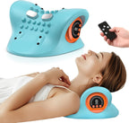 Smedz Neck Massager 2026 New Upgrade 3 in 1 Portable Massager with Heat and Comfortable Stretching - Adjustable Intensity for Neck and Shoulder Relaxation at Home, Office