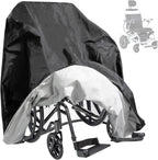Wheelchair Cover, Electric Wheelchair Cover Waterproof , Waterproof Mobility Scooter Slipcover, Protector from Dust Dirt Snow Rain Sun Rays, Rolling Walker (46.4 x 28.3 x 47.2 inch)