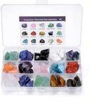 CrystalTears Assorted Raw Healing Stones Crystals Bulk Natural Rough Chakra Quartz Crystal Gemstones for Reiki Meditation Therapy Beginners Home Decor Christmas Gift