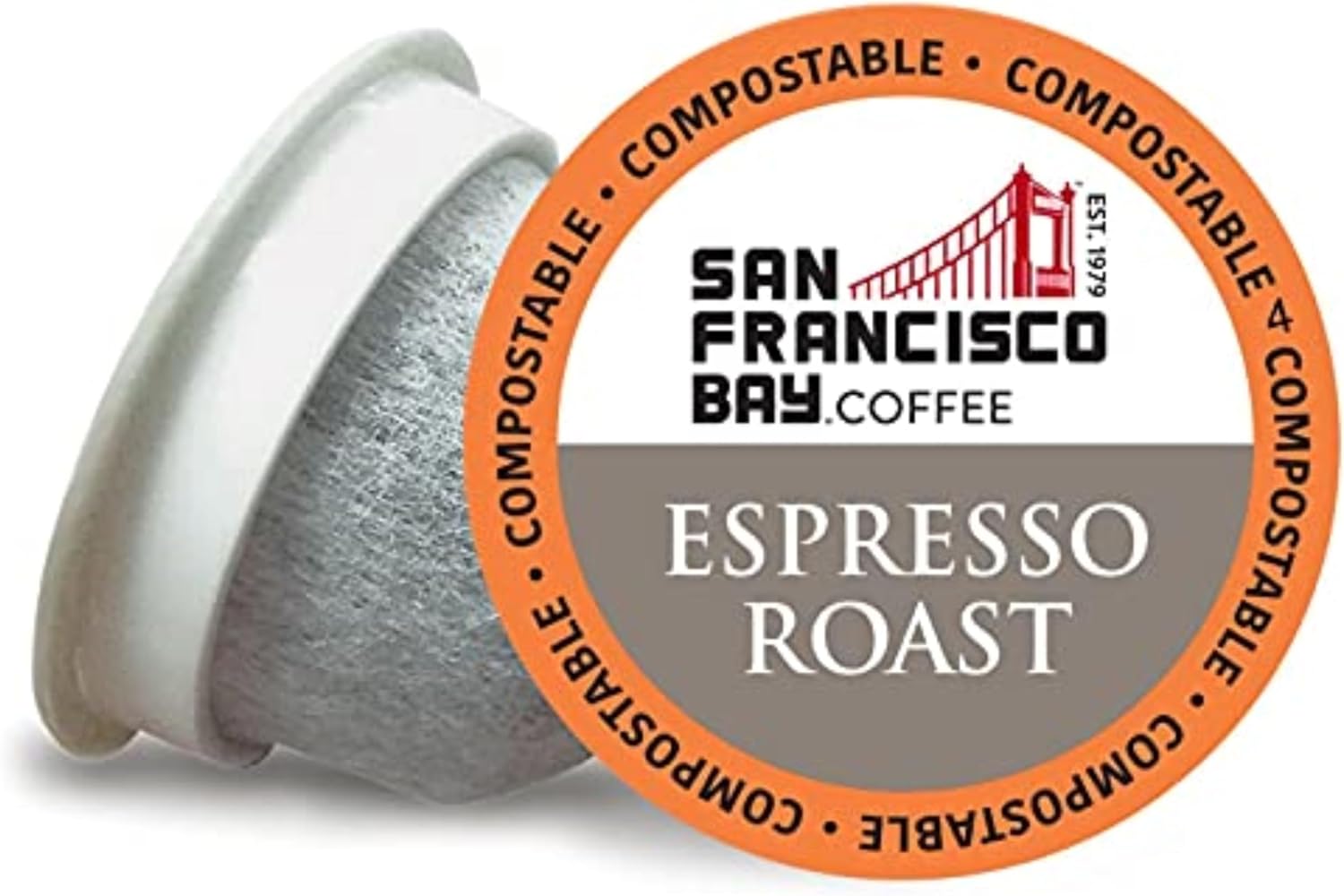 San Francisco Bay Compostable Coffee Pods - Espresso Roast (36 Ct) K Cup Compatible including Keurig 2.0, Dark Roast