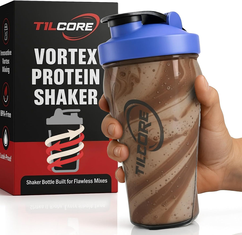 Vortex Protein Shaker Bottle 24 oz/700ml - Premium BPA-Free Pre-Workout Shaker Cup for Protein Shakes & Smoothies, Leak-Proof & Durable Bottle-Shakers for Active Lifestyles