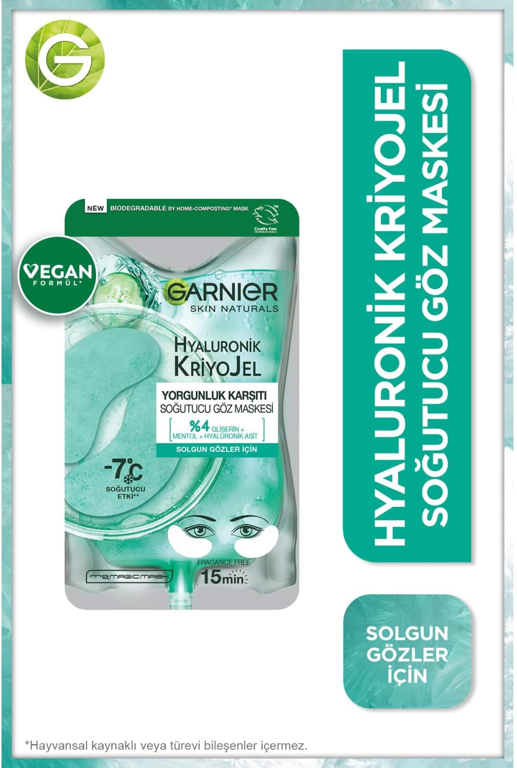 Garnier Hyaluronic Cryo Jelly Eye Mask (6 COUNT)