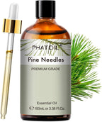 PHATOIL Natural Pine Needles Essential Oil - Pure Aromatherapy Oil for Home Freshening, Skin & Hair Care, DIY Candle, Soap Making 3.38Fl Oz