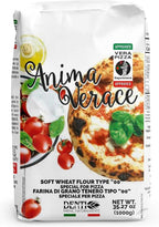 (5Kg. Bag) Anima Verace - Flour for Pizza Napoletana (00 Pizza Flour, Non-GMO, Kosher, All Natural, UnBleached, 100% Italian Soft Wheat) 11 Lb.