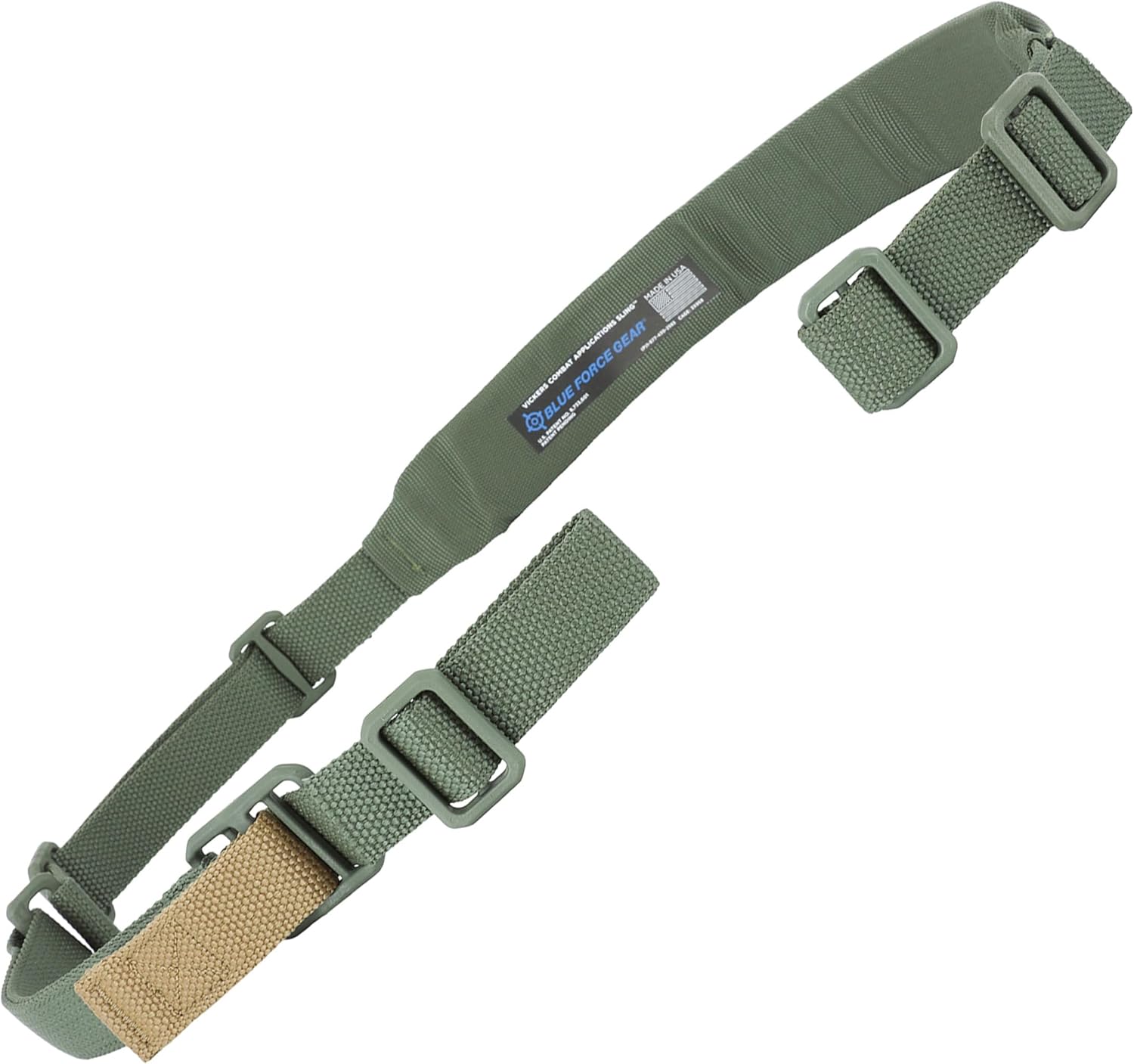Blue Force Gear Vickers Padded Sling - 2-Point Adjustable Sling - Nylon Hardware
