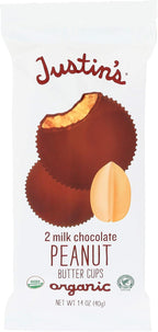 Justin's Nut Butter Organic Milk Chocolate Peanut Butter Cups - 1.4 oz