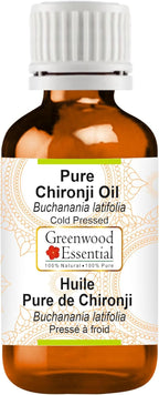 Greenwood Essential Pure Chironji Oil (Buchanania latifolia) Cold Pressed 10ml (0.33 oz)