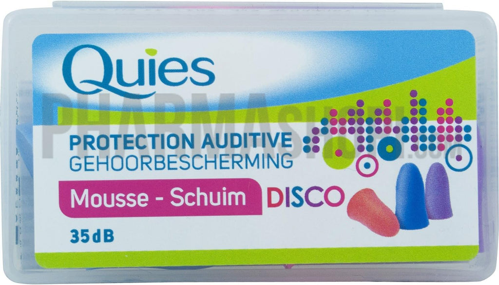 QUIES - Disco Foam Hearing Protection - Box of 3 Pairs
