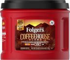Folgers Coffeehouse Blend Coffee, Medium Dark Ground Coffee, 25.4 Ounces (Pack of 1)