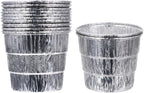 Grill Accessories Set 12pcs Aluminum Grease Bucket Liners for Pellet Smoker BBQ Grill Lining