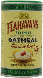 Flahavan's Irish Steel Cut Oatmeal Quick To Cook Drum, 24-ounces (Pack of 2)