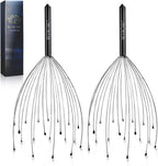 NICEMOVIC 2 Pack Head Scalp Massager Gifts for Women Men, Stocking Stuffers White Elephant Gifts for Adults Prizes for Adults Scalp Massager Hair Growth 20 Fingers Stress Relief Head Scratcher