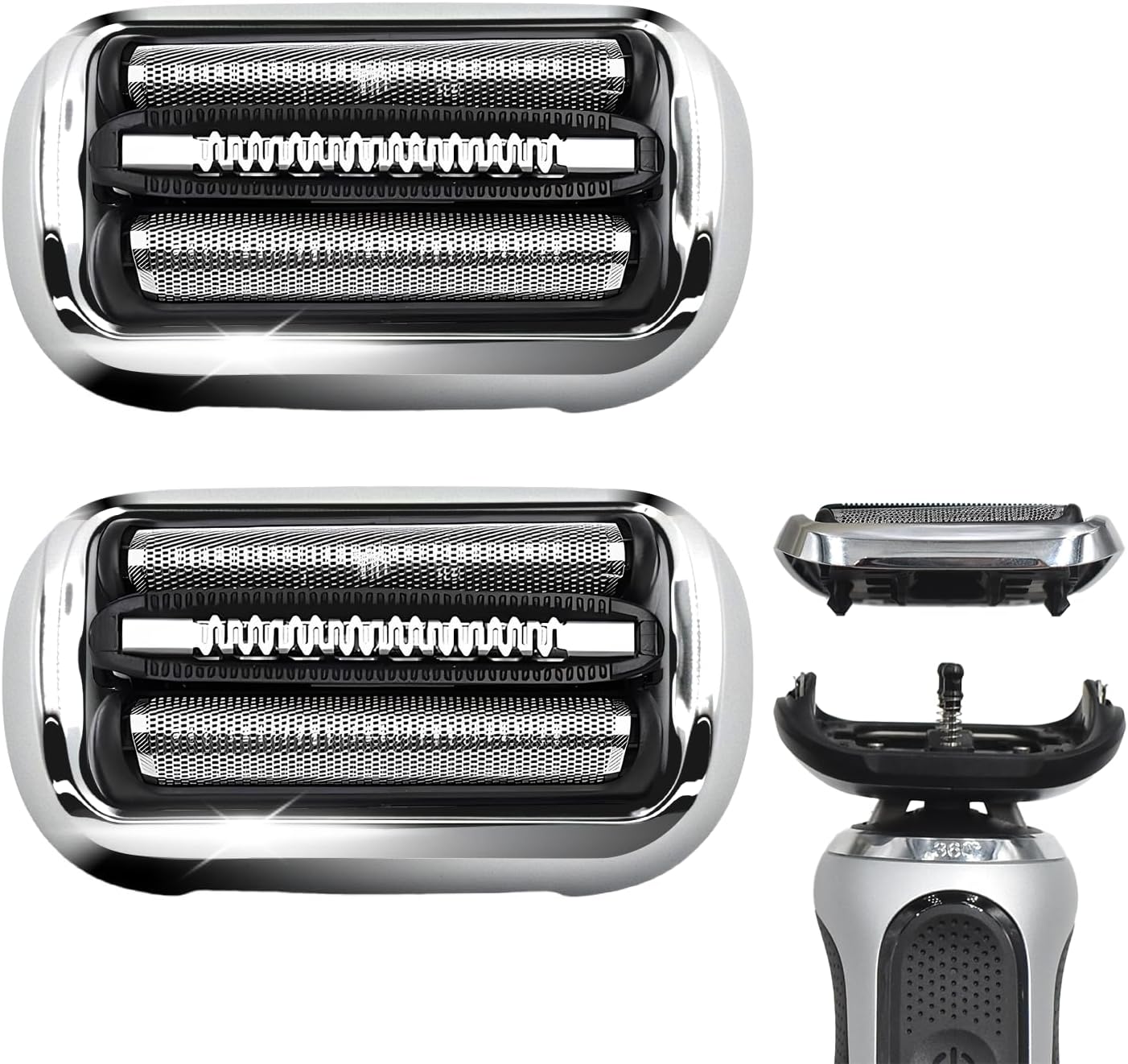 73S Series 7 New Generation Shaver Replacement Head for Braun S7 Electric Shavers - Compatible with Braun Shaving Razor Model 7020s, 7025s, 7027 cs, 7071cc, 7075cc, 7085cc