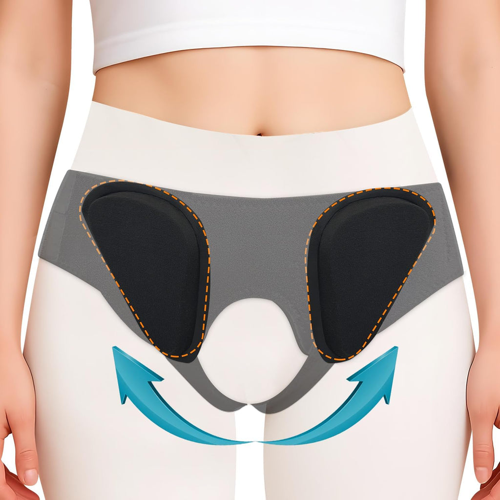 Universal Hernia Belt Truss for Men Women - Double/Bilateral Inguinal/Sports Hernia Support | Custom Fit, Comfortable Braces w/ Adjustable Left Right Groin Straps&Pads for Pain Relief/Pre&Post-Surgery