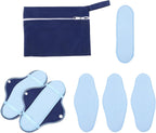 Beavorty Reusable Washable Menstrual Pads 8pcs Set Flannel Cloth Sanitary Napkins for Day and Night Use Women Menstrual Care