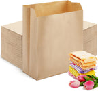 Tenceur 500 Pcs Waxed Sanitary Napkin Disposal Bags 7.5'' x 10'' x 3.5'' Kraft Feminine Hygiene Liner Bag Paper Bags for Commercial Business Personal Restroom Bathroom Janitorial Dispenser