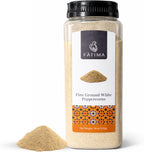 Fàtima Fine Ground White Peppercorns | Premium White Pepper Ground | Fresh and Aromatic Organic Pepper Powder | Essential Spice for Cooking & Seasoning - 18 Oz