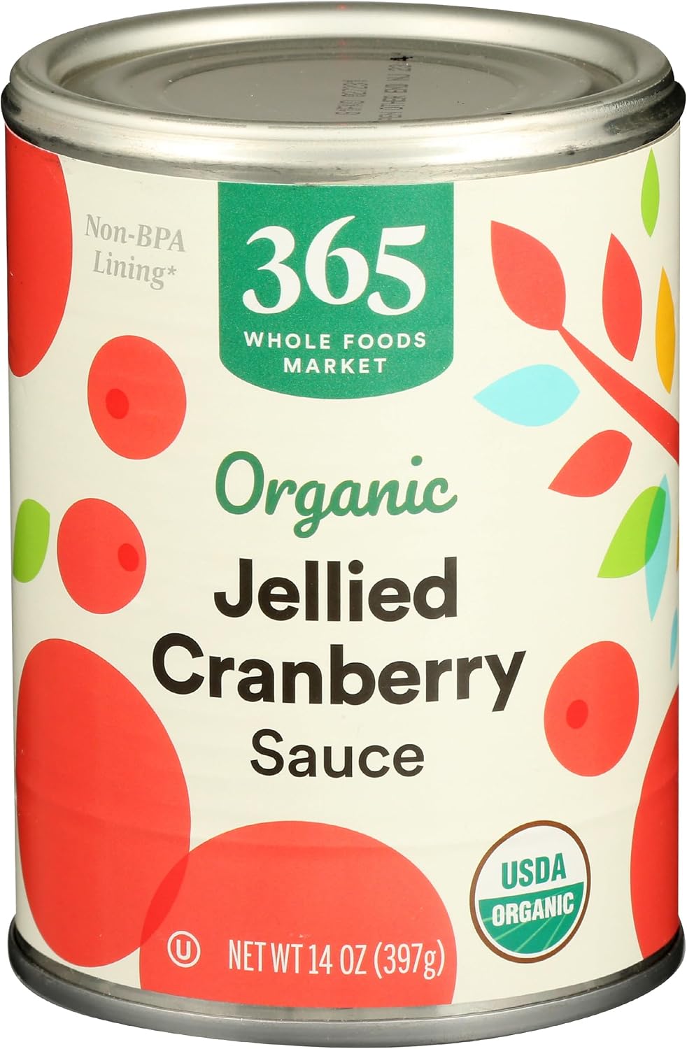 365 by Whole Foods Market, Organic Jellied Cranberry Sauce, 14 Ounce