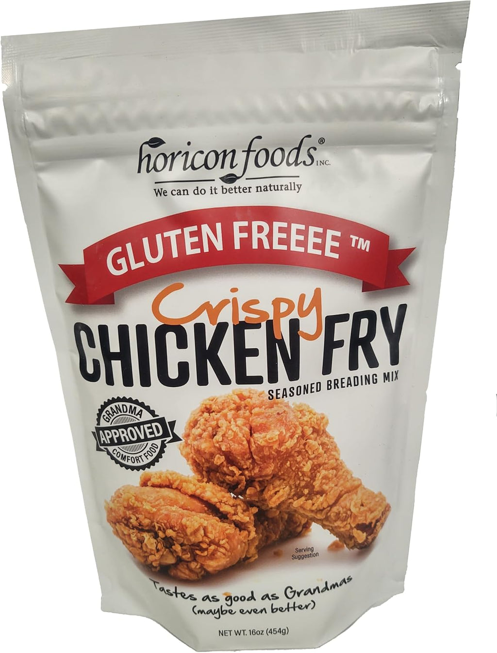Glutenfreeee Gluten Free Seasoned Breading Mix, Crispy Chicken Fry, 16 Ounce - Tastes Great, 12 Herbs and Spices, Great for Chicken Nuggets, Sandwiches, Fried Chicken, Celiac Friendly