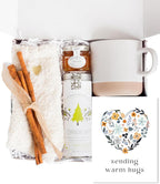 UnboxMe Tea Gift Basket for Women - Valentines Self Care Box with Cozy Socks, Mug, Chai Tea, Honey & Cinnamon, Relaxation Care Package