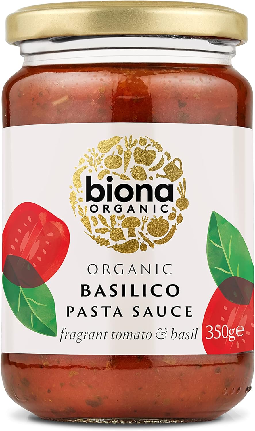 Biona Organic Basilico Tomato and Basil Pasta Sauce 350 g (Pack of 6)