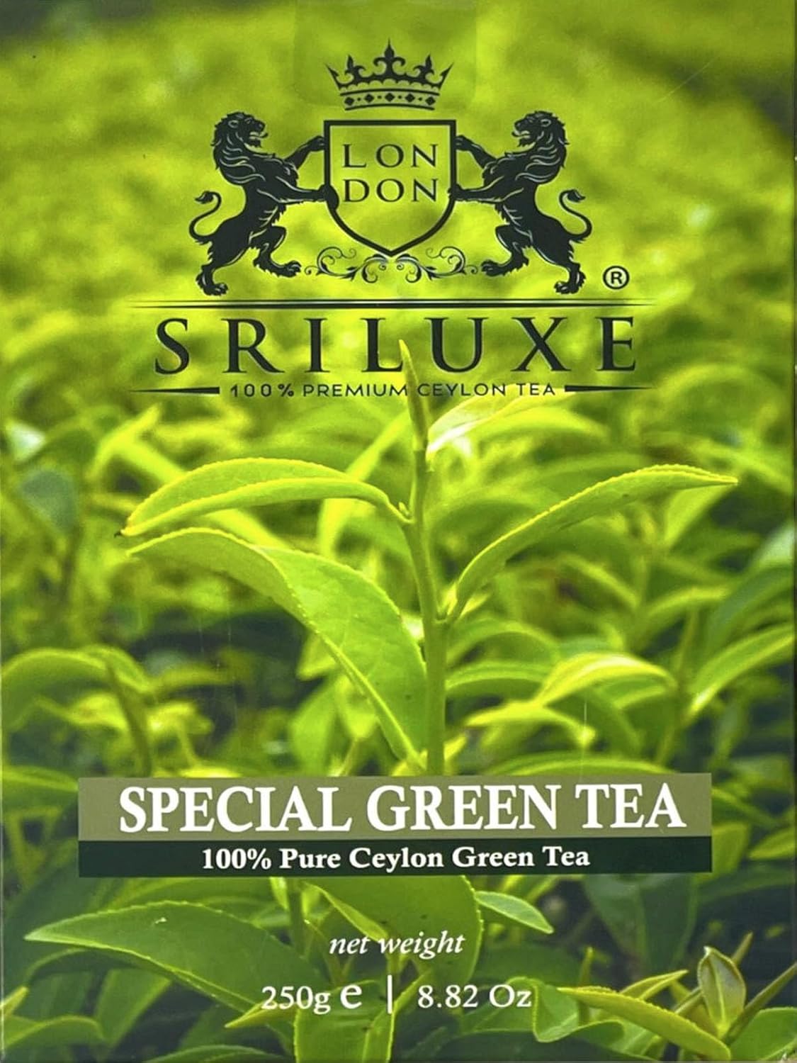 SRILUXE - Special Green Tea Loose Leaves | Sri Lankan Luxury Tea | Exquisite Taste & Aroma | Freshly Harvested 100% Natural | High in Antioxidants (250g)