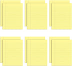 TOPS 7522 The Legal Pad Glue Top Pads, Legal/Wide, 8 1/2 x 11, Canary, 50 Sheets (Pack of 12)