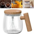 Self Stirring Mug, Electric Mixing Cup Lightweight Self Stirring Coffee Mug Electric High Speed Mixing Cup For Stir Mixed Drink Office Milk Protein for Office Home 400ml (Clear)