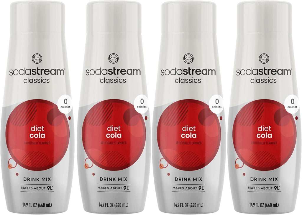 SodaStream Diet Cola, 14.9 Fl Oz, Pack of 4 (Packaging May Vary)