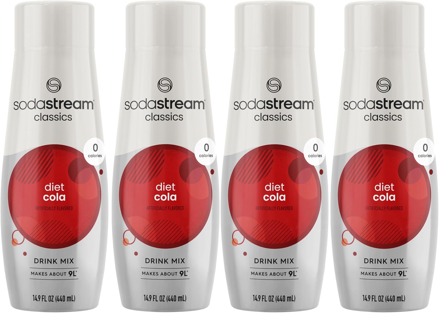 SodaStream Diet Cola, 14.9 Fl Oz, Pack of 4 (Packaging May Vary)