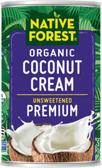 Native Forest Organic Unsweetened Premium Coconut Cream - Heavy Cream, Dairy Substitute, Dairy Free, Non-GMO, USDA Organic - 5.4 Fl Oz (Pack of 12)