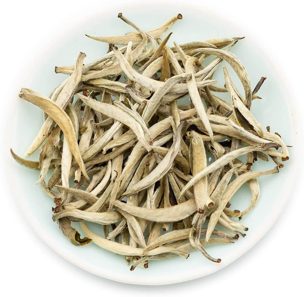 Oriarm Imperial Yunnan Silver Needle White Tea Loose Leaf - Bai Hao Yinzhen Chinese Silver Tips Tea- Caffeine Level Low - 100g (3.53-ounce)