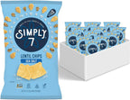 Simply 7 Lentil Chips, Sea Salt, 4-ounce Bags (Pack of 12)