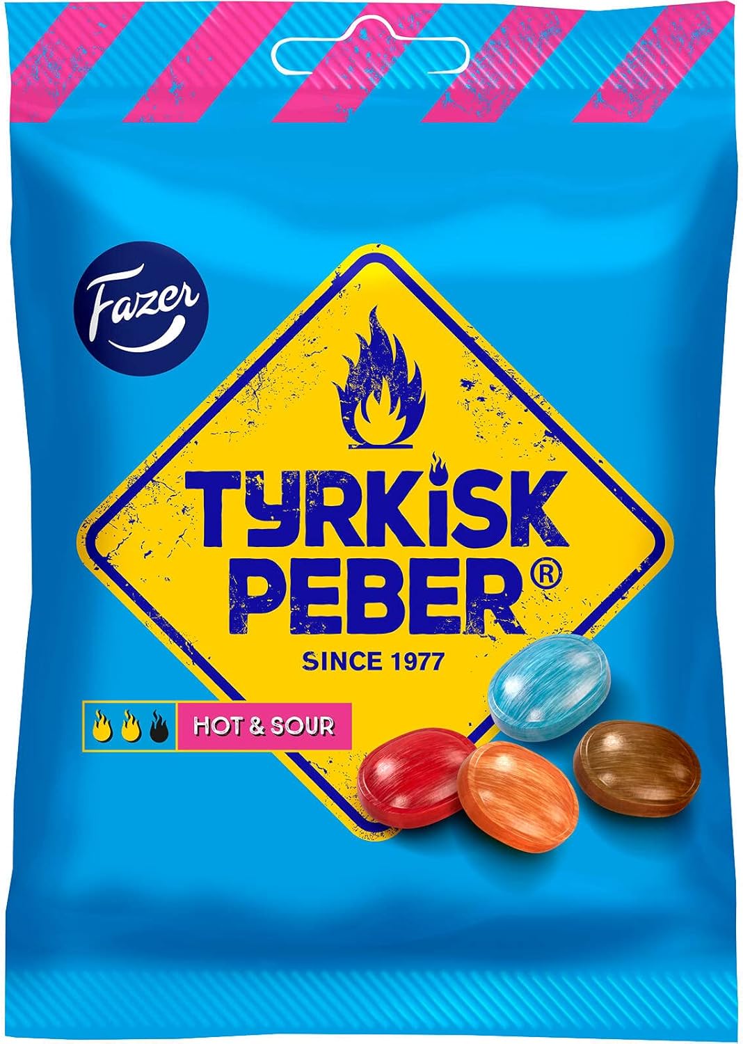 Fazer Tyrkisk Peber Hot & Sour Pepper Candies (150g)