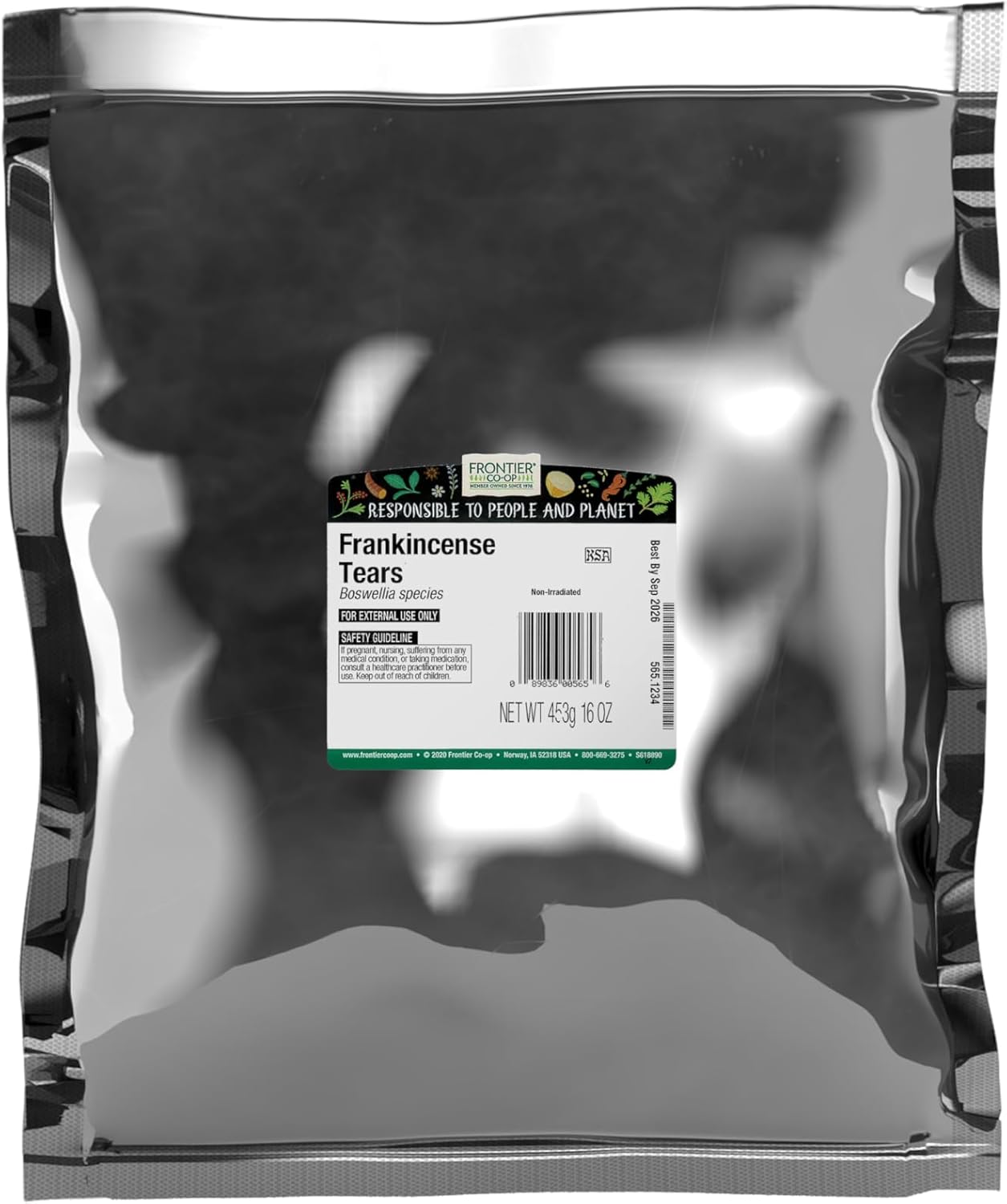 Frontier Co-op Frankincense Tears, 16 Oz, Bulk Bag