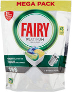 Fairy Platinum Lemon Dishwasher Pads, 43 Capsules
