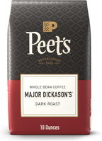 Peet's Coffee, Dark Roast Whole Bean Coffee, 100% Arabica Coffee - Major Dickason's Blend 18 Ounce Bag