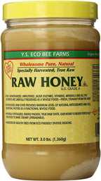 YS Eco Bee Farms RAW HONEY - Raw, Unfiltered, Unpasteurized - Kosher 3lbs