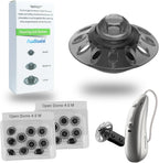 20pcs Phonak Open Hearing Aid Domes Medium Size (0.35 Inch=9mm) Ideal for Phonak Audeo Marvel Paradise Lumity Hearing Aid Accessories,Phonak Hearing Aid Accessories