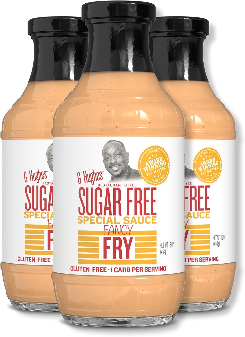 G Hughes Sugar Free Fancy Fry Special Sauce - Sugar Free Burger Sauce, Fry Sauce for French Fries, Gluten Free Secret Sauce, Dipping Sauces, Gluten Free Sauces - 16 Oz (3-Pack)