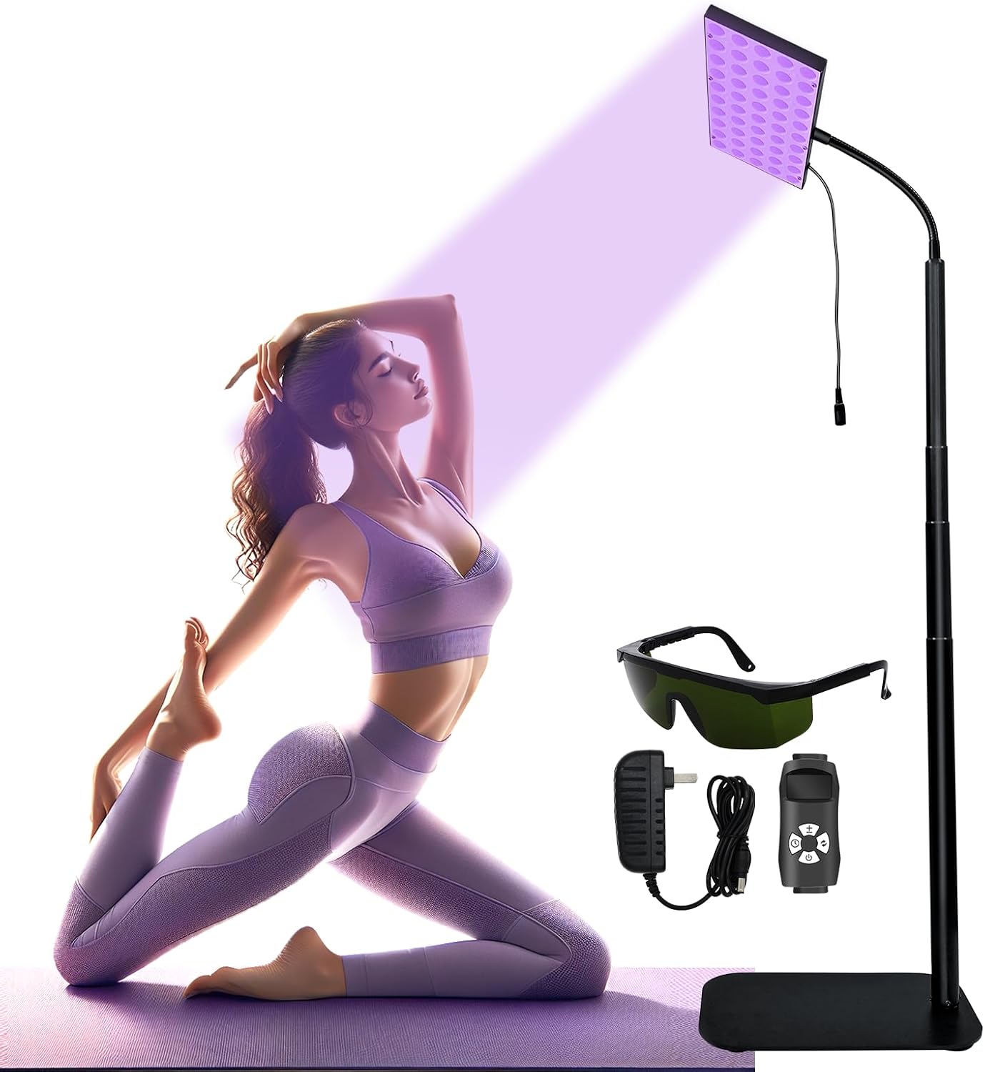 Tanning Lamp for Home Use with Adjustable Stand for Indoor