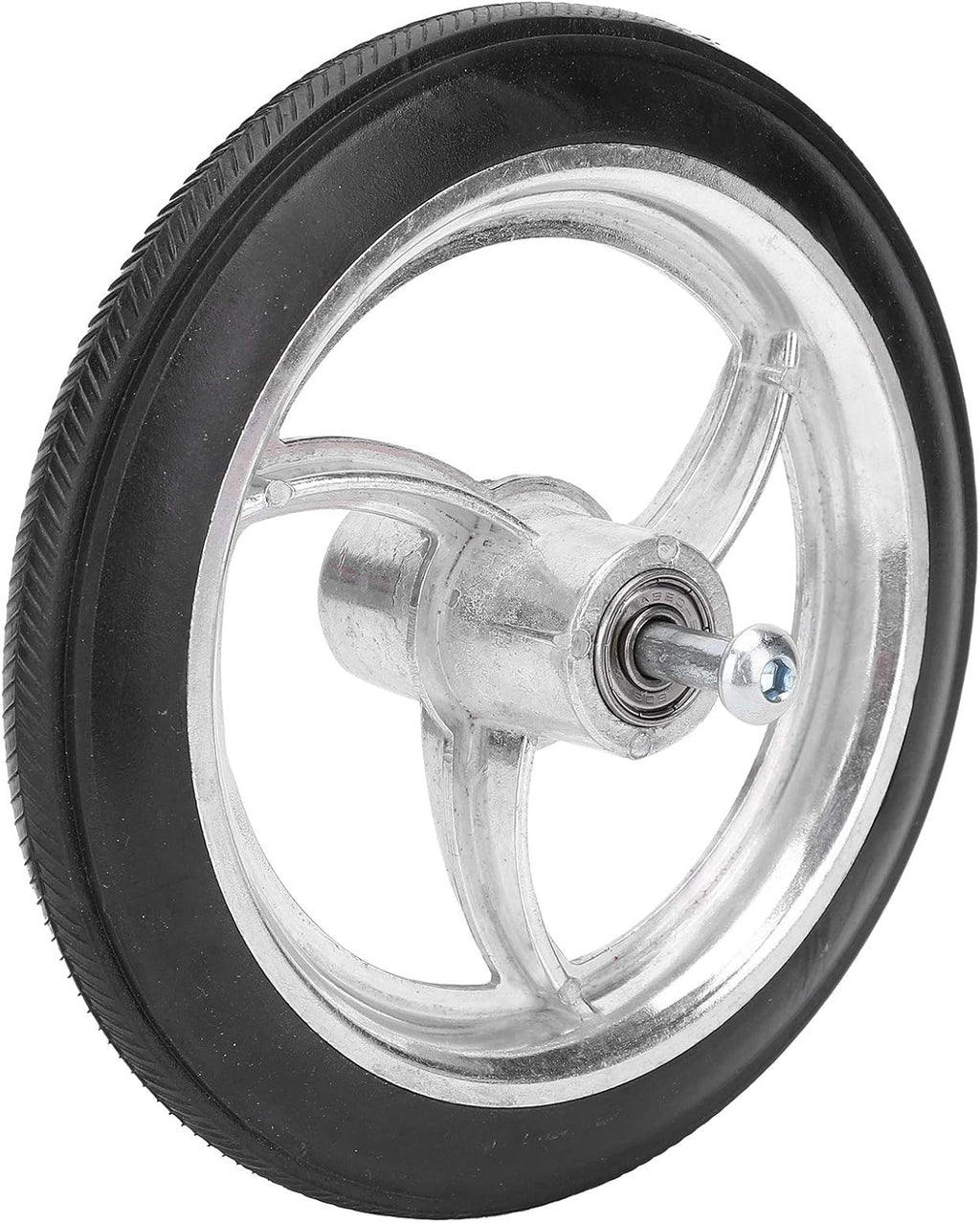 (7 inch) Non-slip Polyurethane Tire Replacement Disabled Front Wheel B icycle - Aluminum with 8mm Axle for Disabled B icycle, Wheelchair Front Wheel, Rollator, Walker。