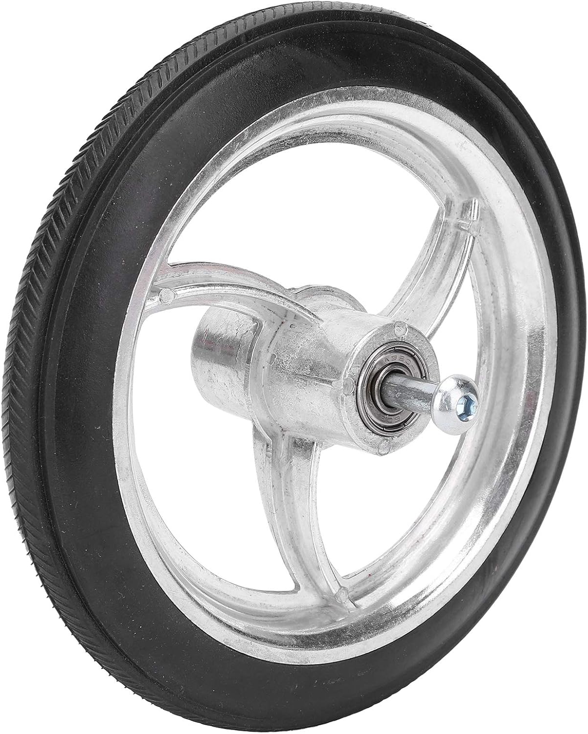 (7 inch) Non-slip Polyurethane Tire Replacement Disabled Front Wheel B icycle - Aluminum with 8mm Axle for Disabled B icycle, Wheelchair Front Wheel, Rollator, Walker。