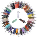 Justinstones Crystal Healing Hexagonal Point Chakra Reiki Pendant Beads Lot